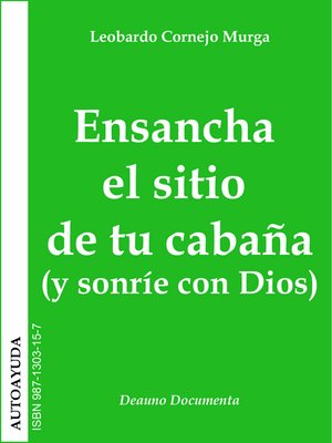 cover image of Ensancha el sitio de tu cabaña (y sonríe con Dios)